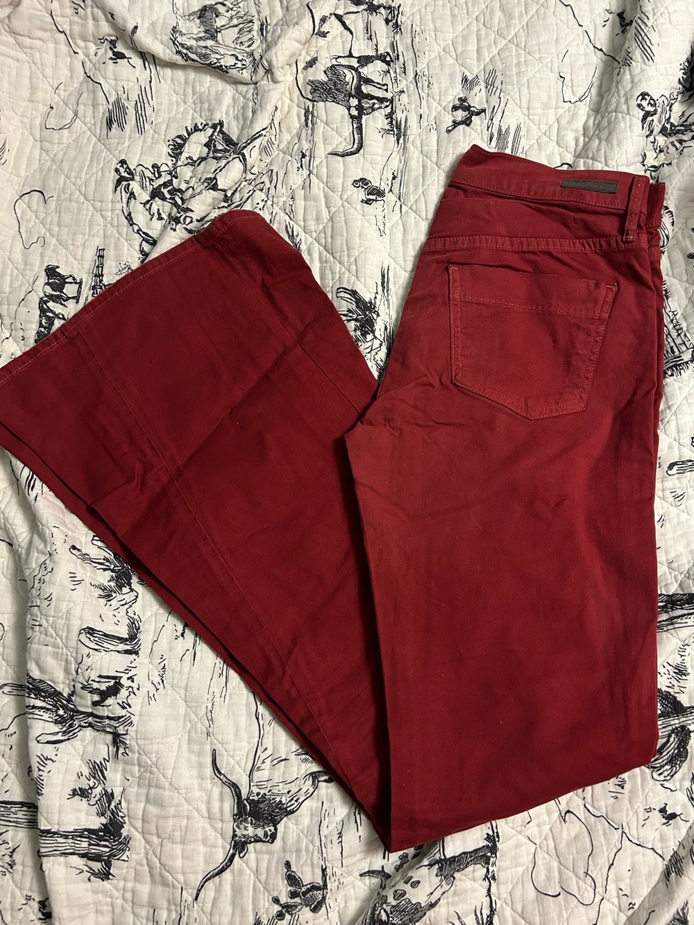 Citizens Of Humanity Red Wide-Leg Jeans